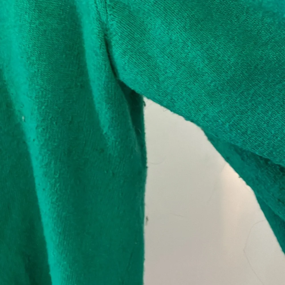 J. Crew Factory Cotton Wool Blend Crew Neck Teddie Sweater Kelly Green XXL - Picture 4 of 6